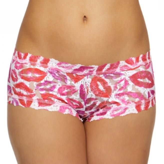 Hanky Panky's Love and Kisses can really kick up your Valentine's Day game. Check out these patterned thongs and boyshorts that fit a wide range of women.