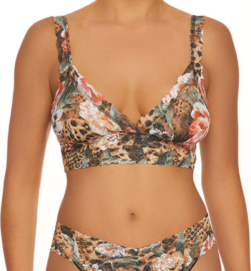 Hanky Panky's Safari Bloom print will make you growl. Check out how Hanky Panky stretch lace hugs and flatters your curves.