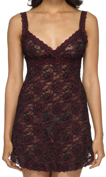 Hanky Panky rolls out a new lace look with cross-dyed fabric. Check out this new Hanky Panky chemise for a unique look.