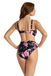 Flora- DD/E Mesh Double Frill Bikini Bra Top