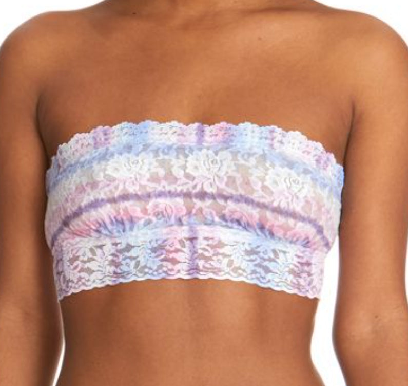 Bandeaus aren't common, but we're pleased to say we're offering this one by Hanky Panky in-store now. Check out its tie-dyed look and its matching thong.