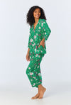 Forever Floral 3/4 Sleeve Classic Stretch Jersey Cropped PJ