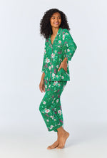 Forever Floral 3/4 Sleeve Classic Stretch Jersey Cropped PJ