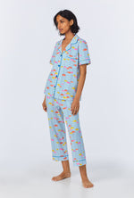 Marina Grande Short Sleeve Classic Stretch Jersey Cropped PJ Set