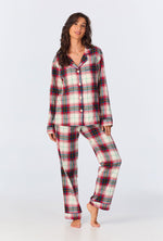 Winter Tartan Long Sleeve Classic Woven Portuguese Flannel  PJ