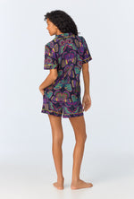 BedHead x Trina Turk Butterfly Short Sleeve Classic Shorty Stretch Jersey PJ