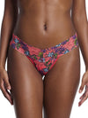 Signature Lace Low Rise Thong- Wonderland Blooms