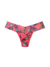 Signature Lace Low Rise Thong- Wonderland Blooms