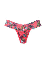 Signature Lace Low Rise Thong- Wonderland Blooms