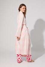 Checking In Classic Woven Cotton Portuguese Flannel Robe De Chambre