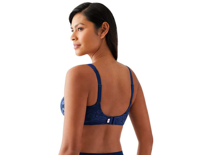 Awareness Underwire Bra- Blue Depths