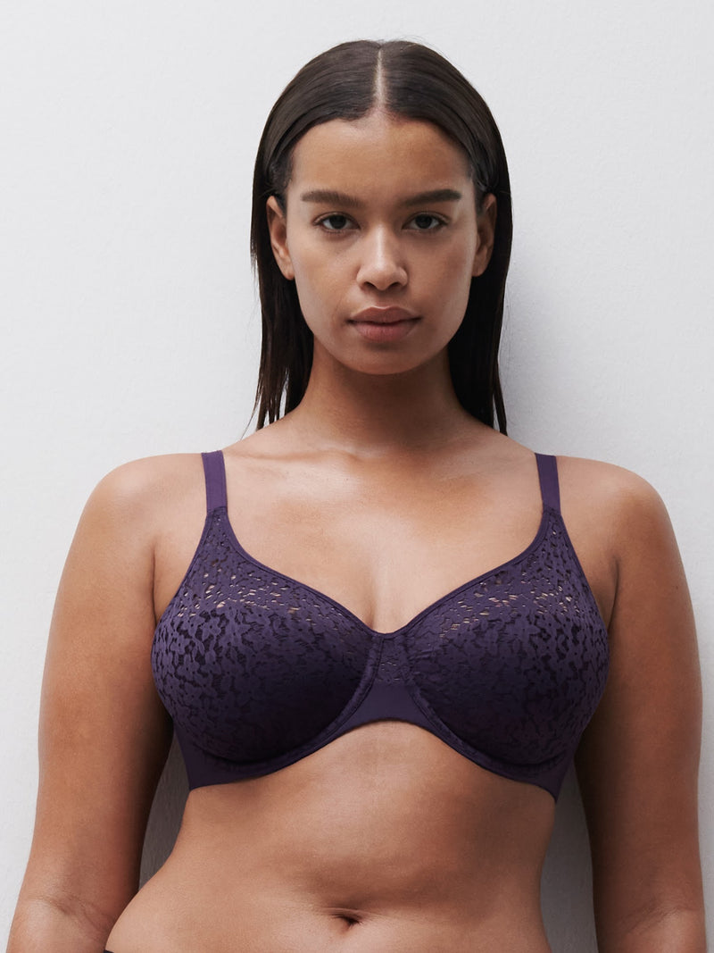 Nora Flex Fit Full Coverage Unlined Bra- Fatal Violet
