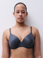 Comfort Chic Back Smoothing Memory Bra- Dark Charcoal