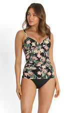 Camellia- Twist Front Multi Fit Cup Tankini