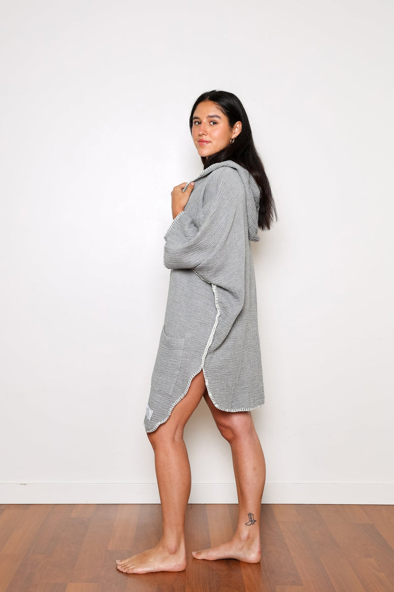 The Cocoon- Women's Muslin Cotton Surf Poncho