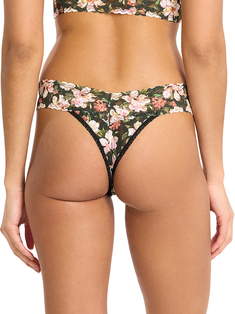 Dark Room Blooms- Signature Lace Original Rise Thong