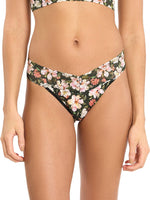 Dark Room Blooms- Signature Lace Original Rise Thong
