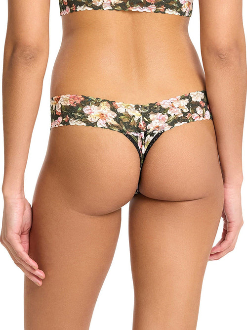Dark Room Blooms- Signature Lace Low Rise Thong