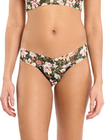 Dark Room Blooms- Signature Lace Low Rise Thong