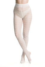 Fog- Openwork Geometric Tights