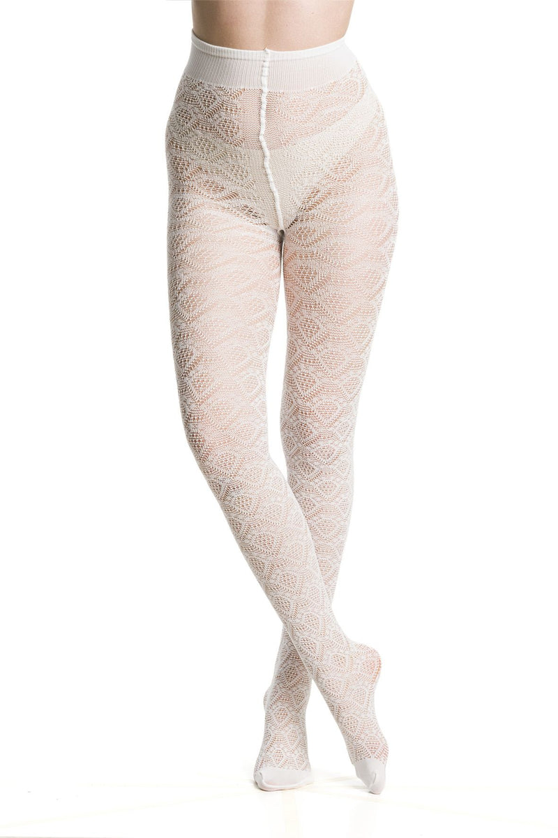 Fog- Openwork Geometric Tights