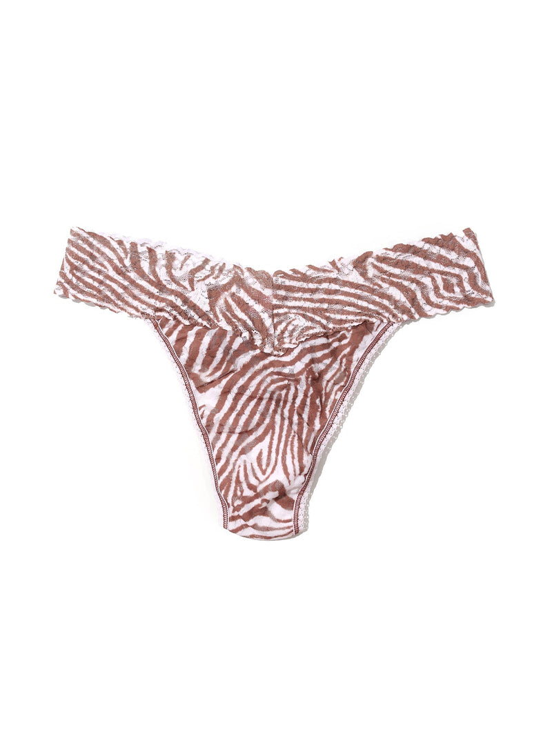 Signature Lace Original Rise Thong- Hide and Seek