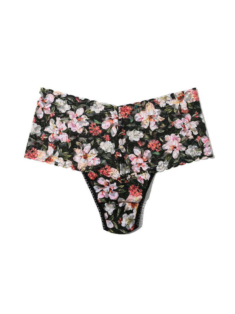 Dark Room Blooms- Signature Lace Retro Thong