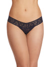 Signature Lace Low Rise Thong- Solid Colours
