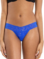 Signature Lace Low Rise Thong- Solid Colours