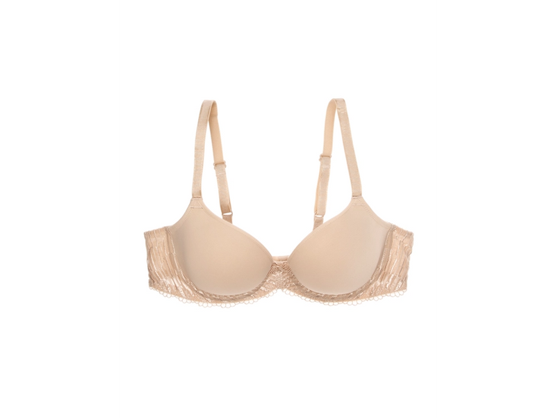 Mastectomy Bra Lace Soft Cup Size 38DD Sand