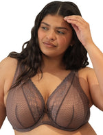 Mia Lace Full Cup Bralette- Taupe