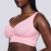 Montera Full Cup Plunge Bralette- Pink Parfait