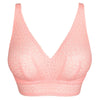 Montera Full Cup Plunge Bralette- Pink Parfait