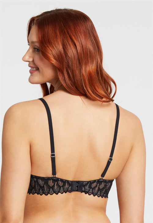 Seamless Bra With Back Lace 25073