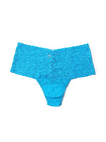 Signature Lace Retro Thong- Ocean Eyes