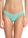 Signature Lace Low Rise Thong- Solid Colours