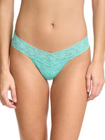 Signature Lace Low Rise Thong- Solid Colours