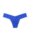 Signature Lace Low Rise Thong- Solid Colours