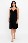 Mina Slip Dress- Black Bamboo