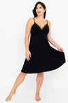 Mina Slip Dress- Black Bamboo