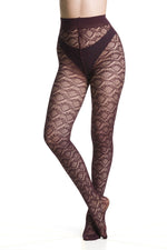 Fog- Openwork Geometric Tights