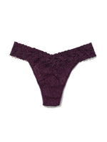 Signature Lace Low Rise Thong- Solid Colours