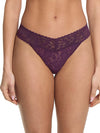 Signature Lace Low Rise Thong- Solid Colours