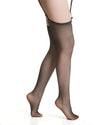 Air Black/Silver Sparkly Fishnet Stocking for Garterbelt