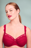 Selma Full Cup Underwired Bra- Red