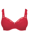 Selma Full Cup Underwired Bra- Red