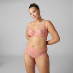 Wish Plunge Full Cup Bra- Ginger Pink