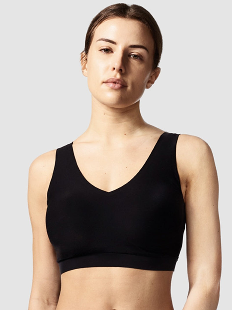 Essentials Women's Shaping Active Sports Bra with V-Neck