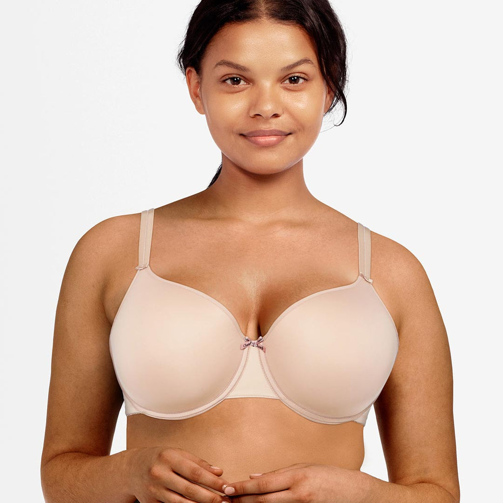 Chantelle Women's Basic Invisible Smooth T-Shirt Bra , Beige , 34F